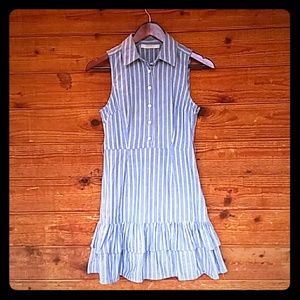 Blue stripped dress